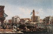 MARIESCHI, Michele The Grand Canal with the Fishmarket sg Spain oil painting reproduction